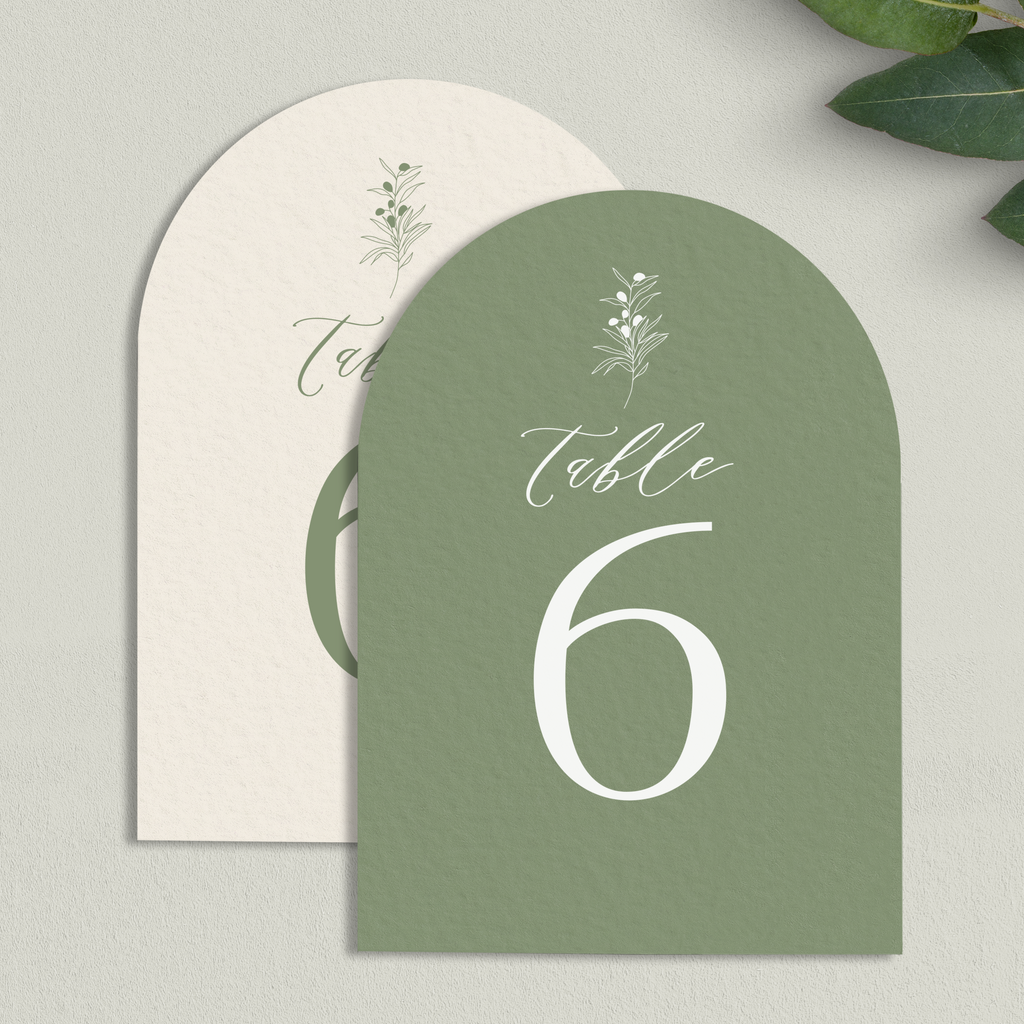 Ettie Table numbers