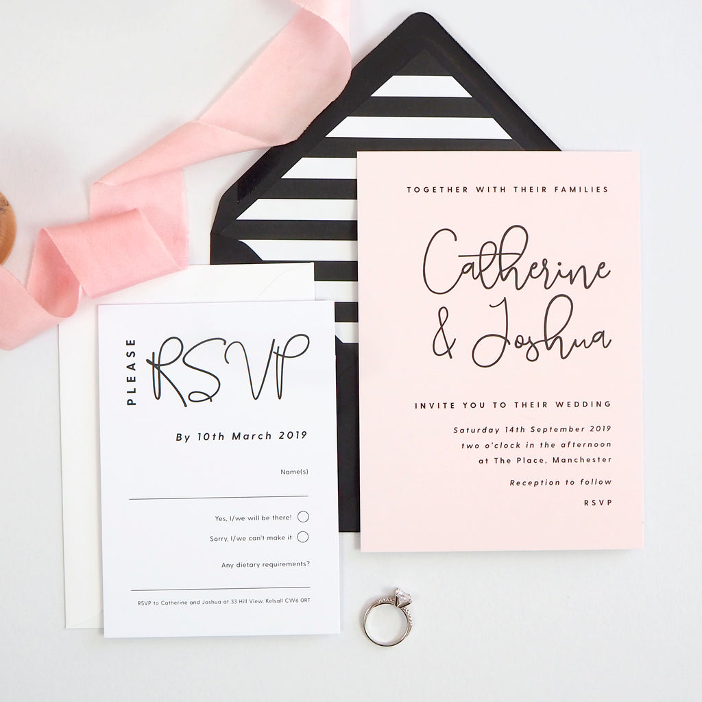 Lexi RSVP card - Project Pretty