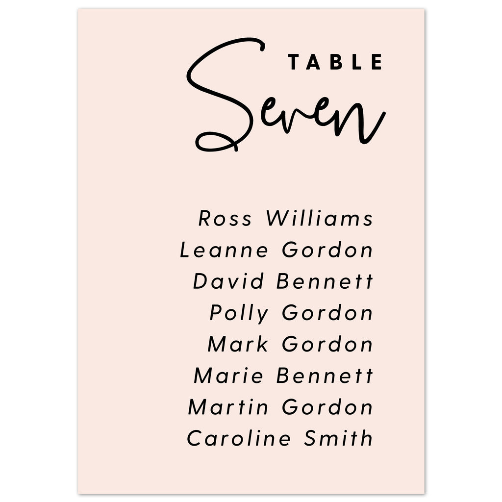 Lexi table plan cards - Project Pretty