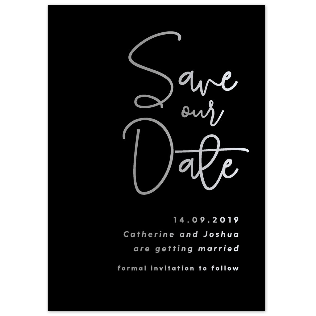 Lexi foil save the date card - Project Pretty