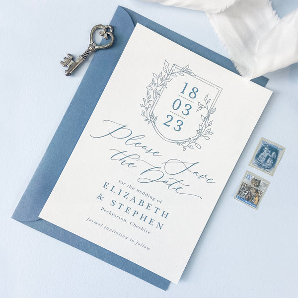 Vintage Crest Save The Date