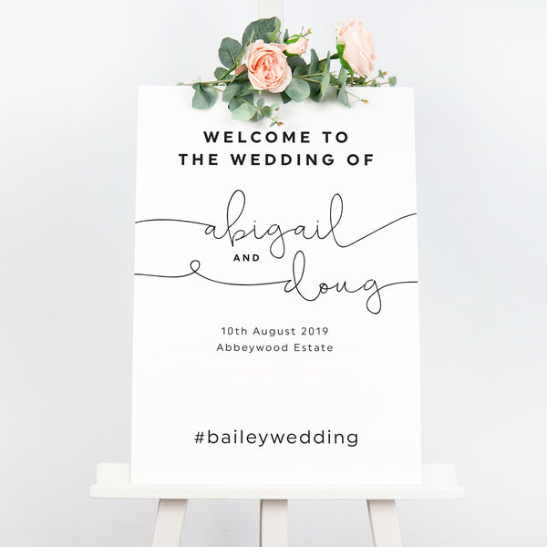 Kate welcome sign - Project Pretty