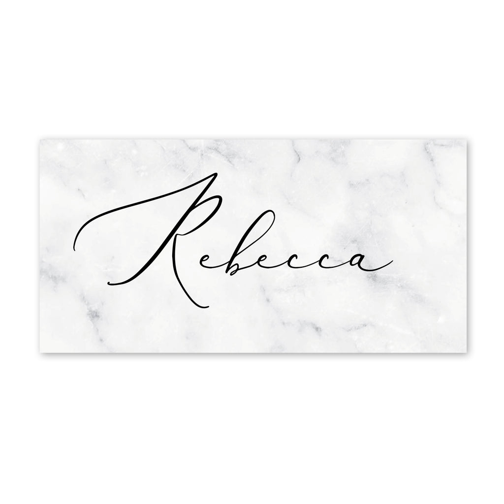 Monochrome Marble Place Cards - Project Pretty