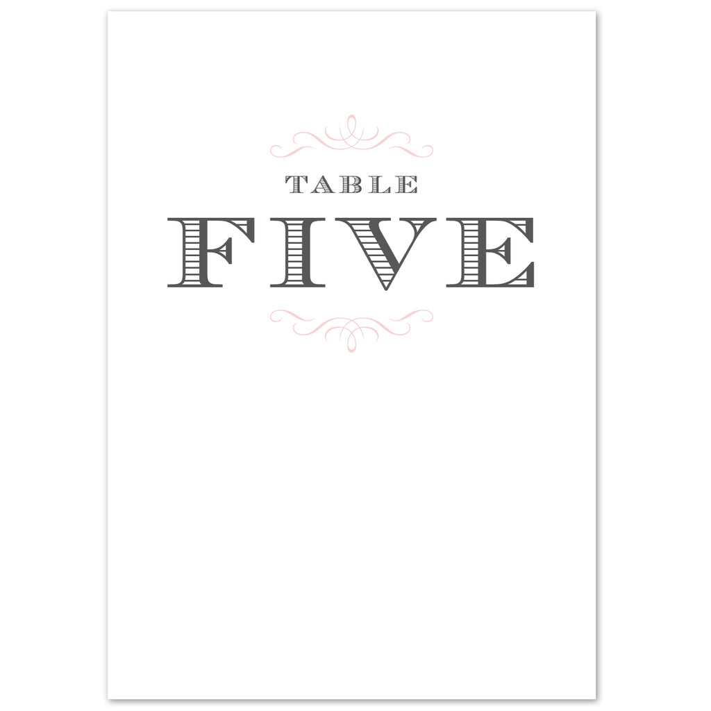 Olivia table numbers - Project Pretty