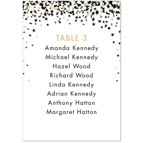 Bella table plan cards - Project Pretty