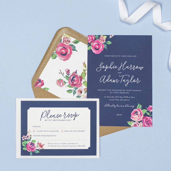 Adela RSVP card - Project Pretty