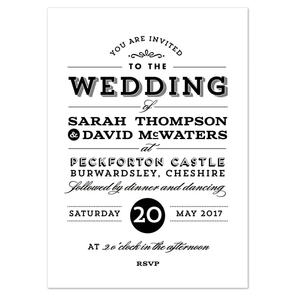 Frankie Vintage Wedding Invitation - Project Pretty