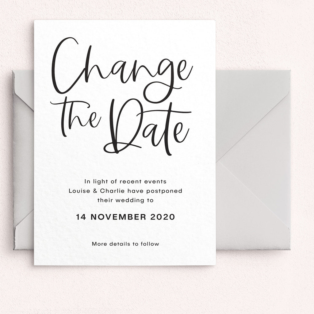 Modern script Change The Date - Project Pretty